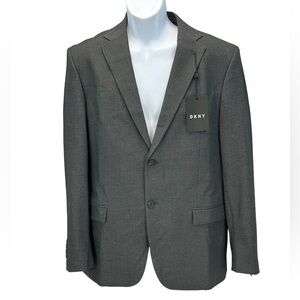 DKNY Single Breasted Double Button Blazer Suit Jacket - Charcoal - size 46R
